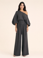 Load image into Gallery viewer, Asymmetrical One-Shoulder Trouser Set
