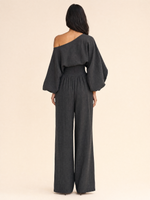 Load image into Gallery viewer, Asymmetrical One-Shoulder Trouser Set
