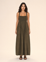 Load image into Gallery viewer, Shirred Pocket Maxi Dress
