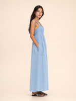 Load image into Gallery viewer, Shirred Pocket Maxi Dress
