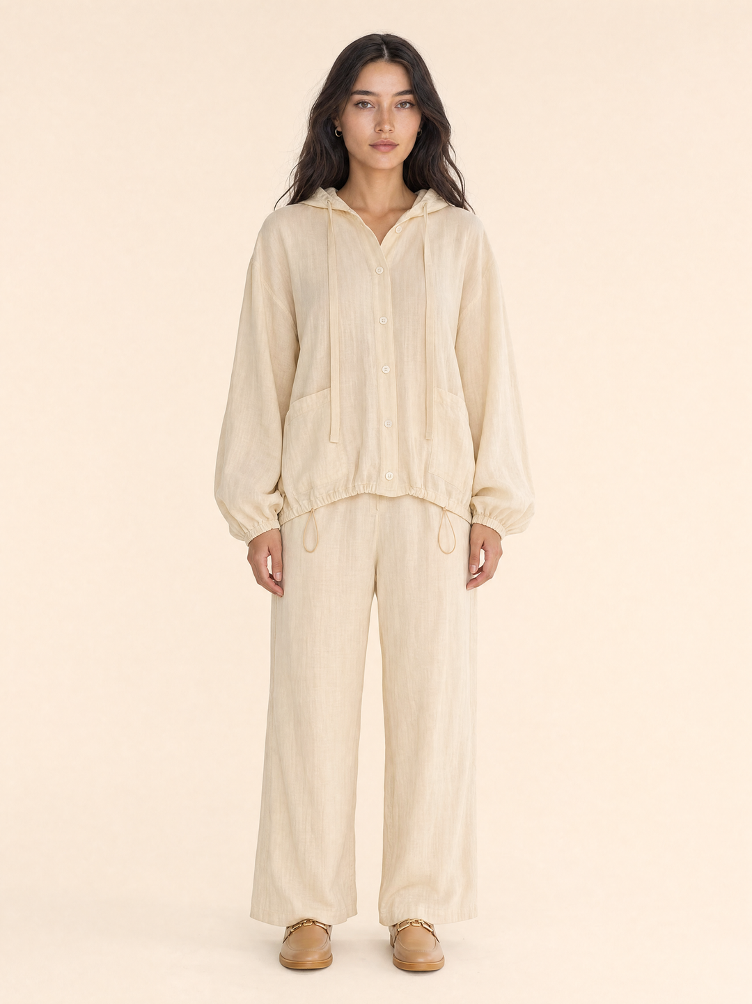 Breathable Linen Hoodie
