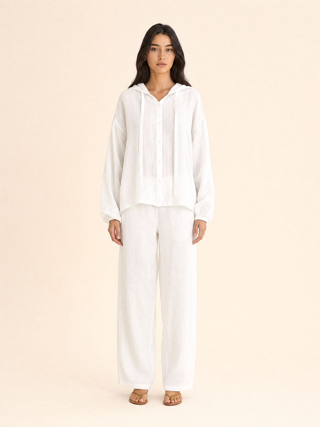 Breathable Linen Hoodie