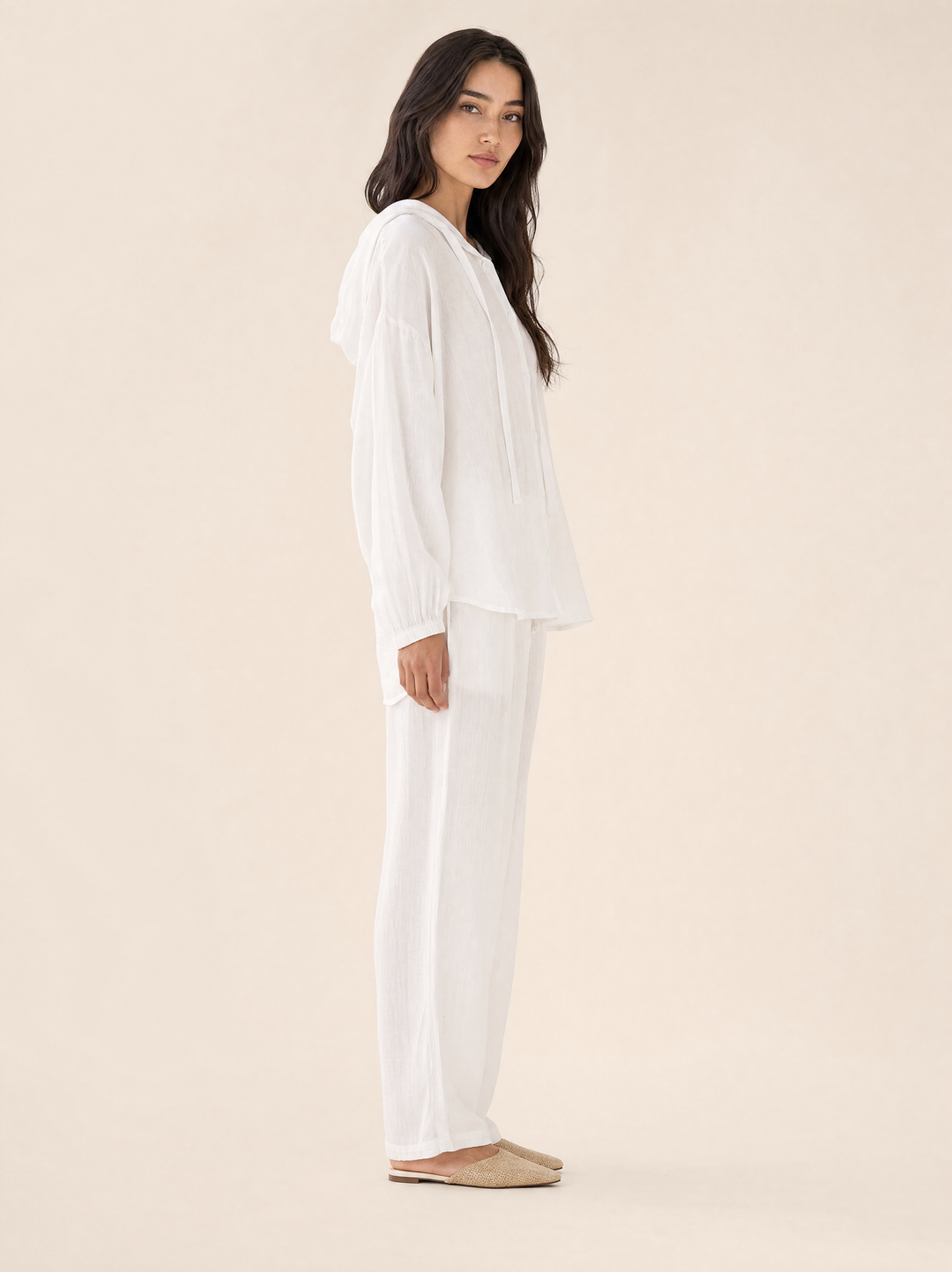 Breathable Linen Hoodie