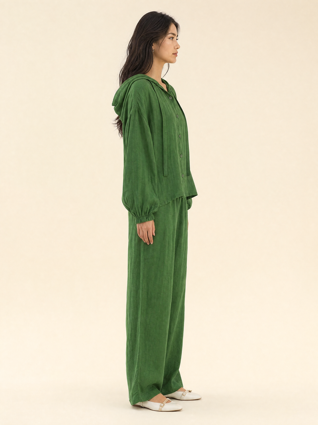 Breathable Linen Hoodie