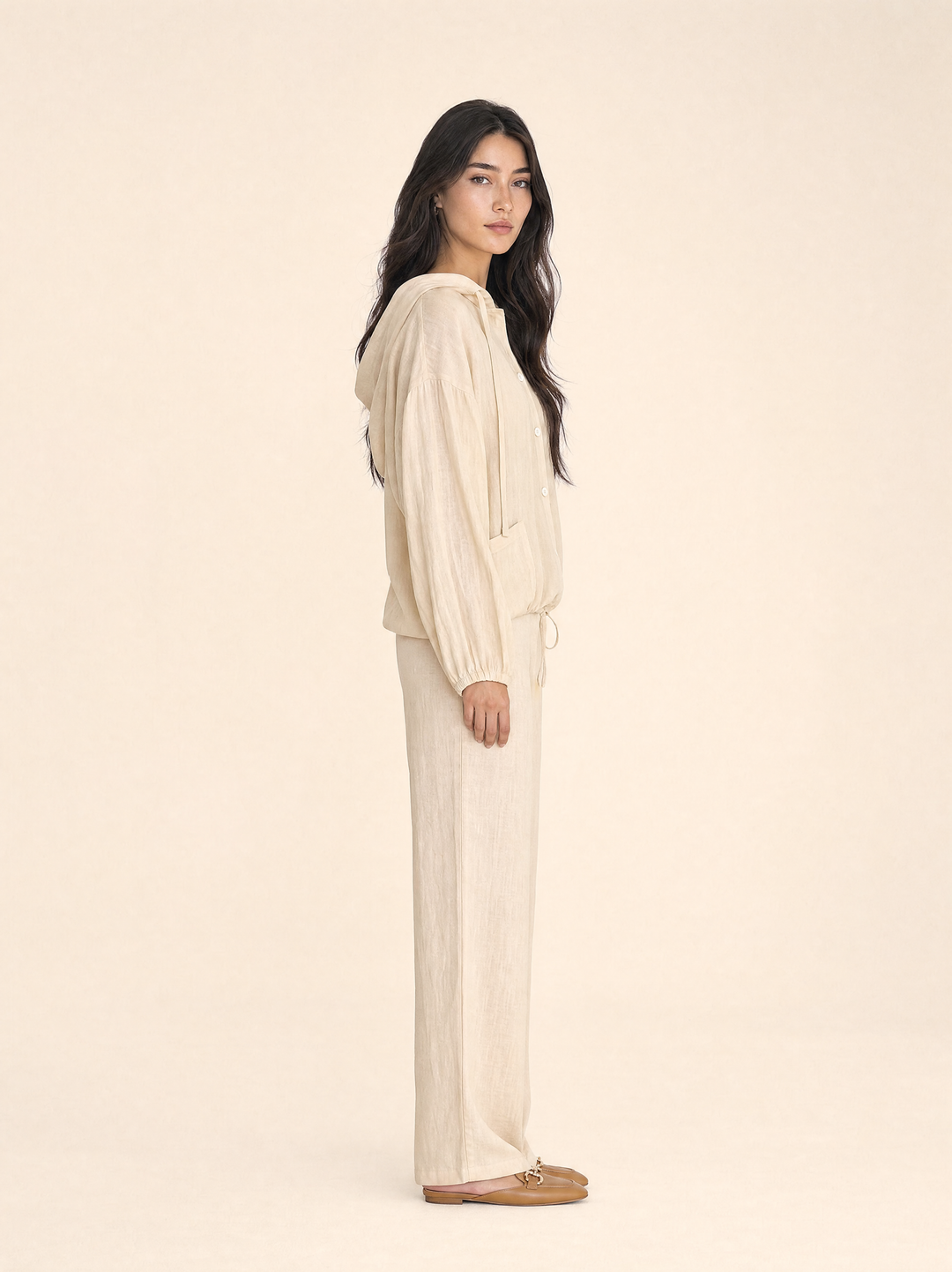 Breathable Linen Hoodie