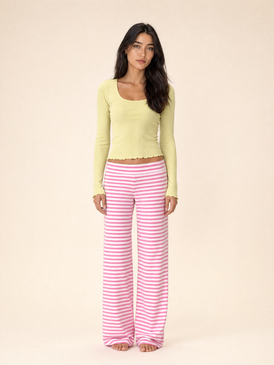 Breathable Striped Lounge Trousers