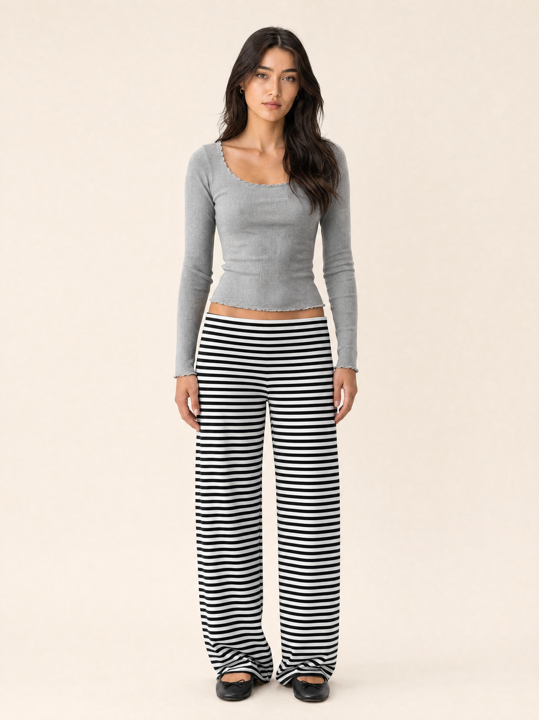 Breathable Striped Lounge Trousers