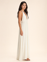 Load image into Gallery viewer, Flowing Deep V Neck Maxi Dress

