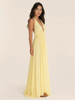 Load image into Gallery viewer, Flowing Deep V Neck Maxi Dress
