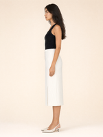Load image into Gallery viewer, Vintage Pinstripe Pencil Midi Skirt
