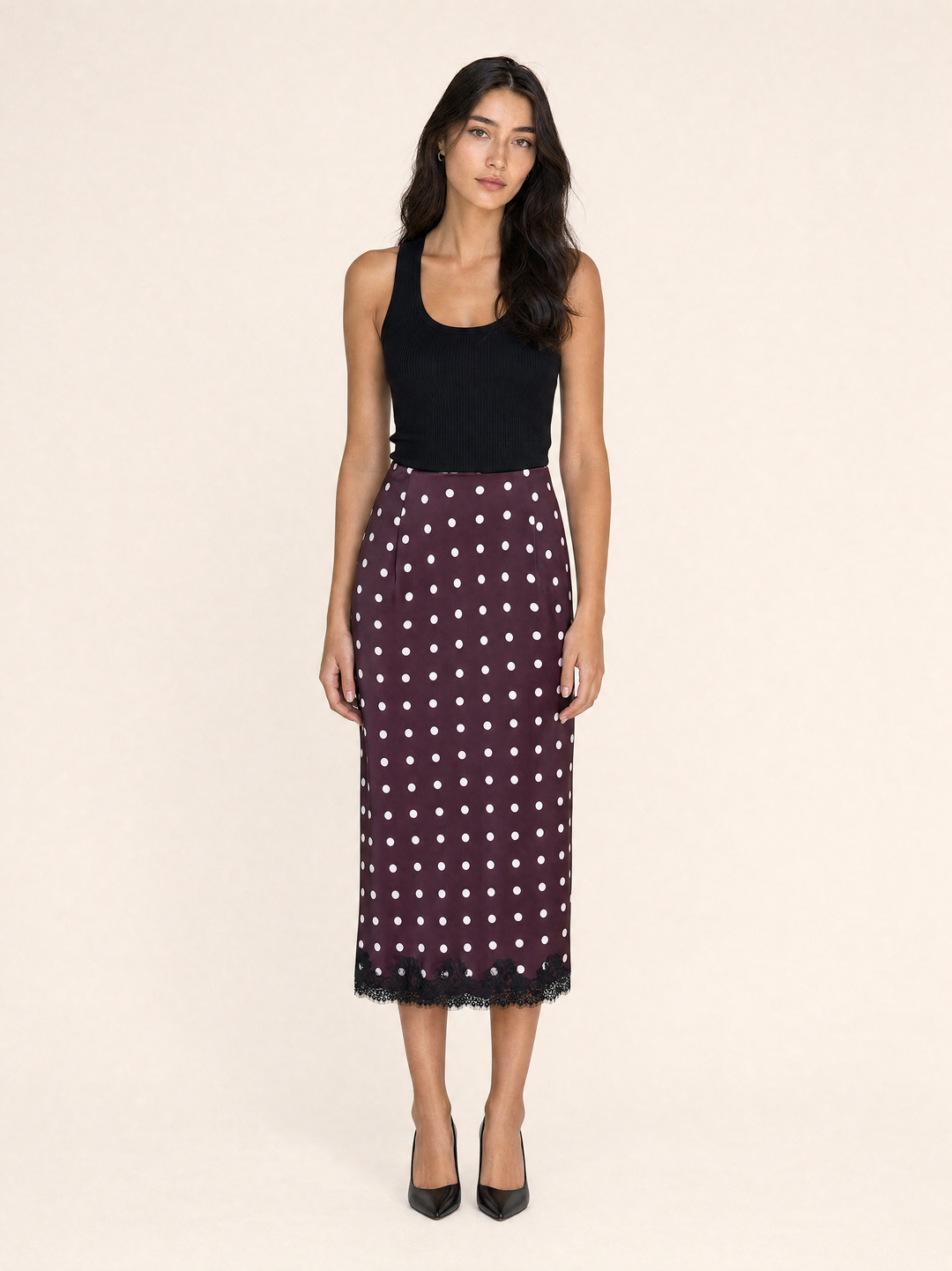 Chic Lace Midi Skirt
