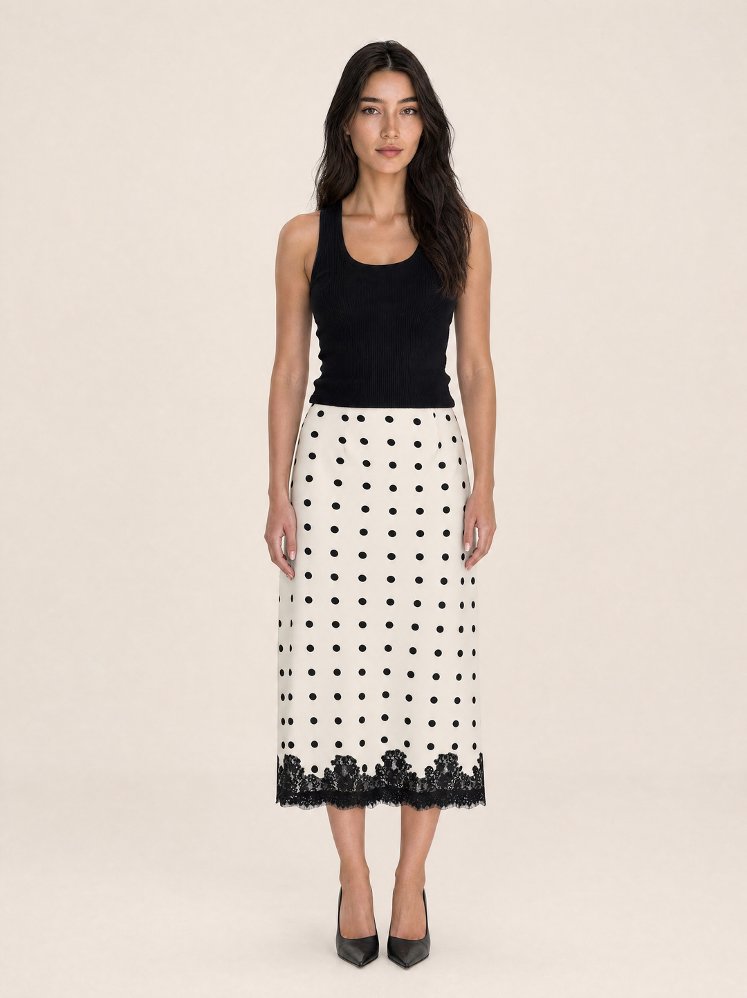 Chic Lace Midi Skirt