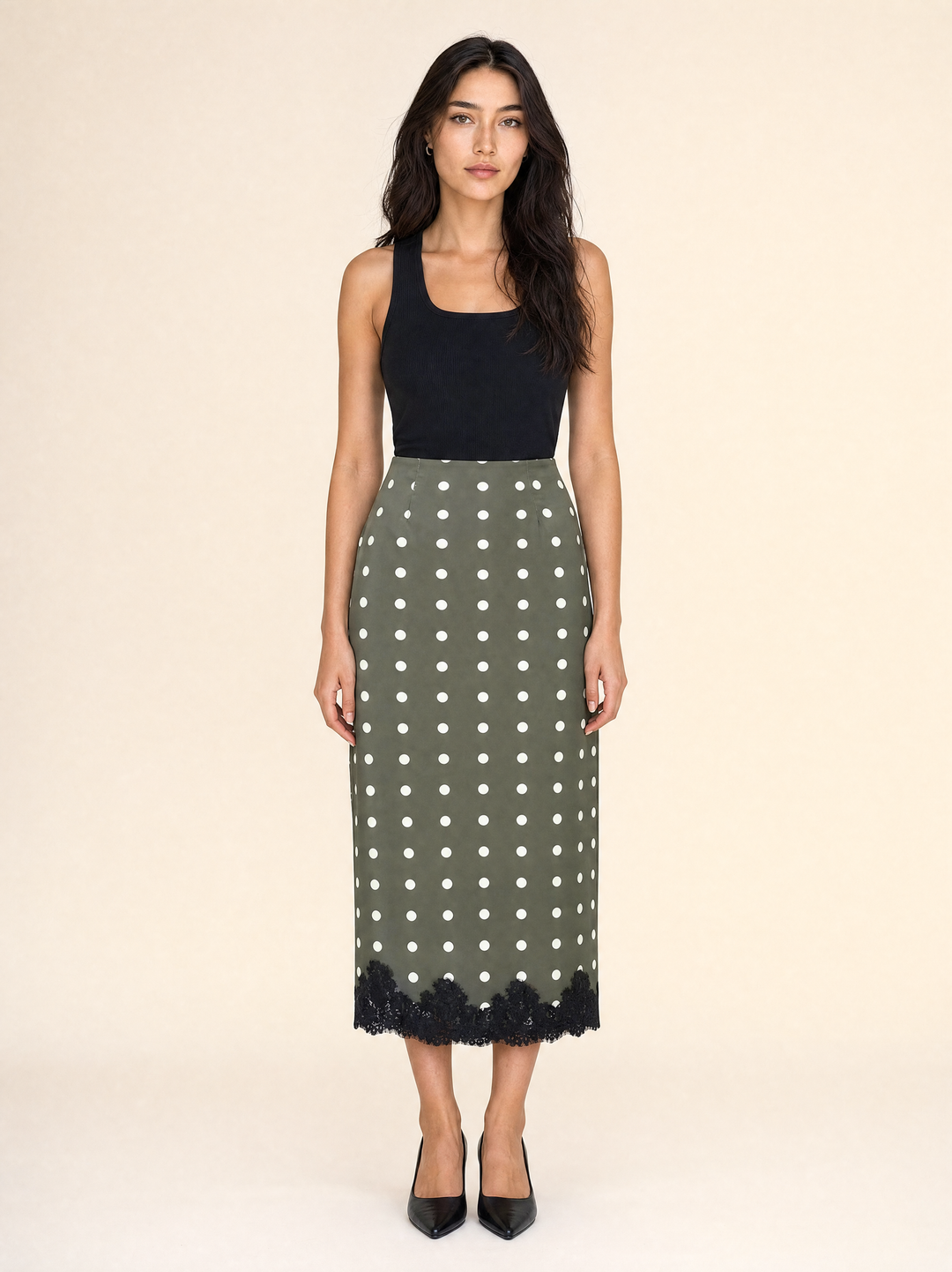 Chic Lace Midi Skirt