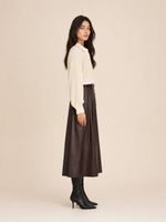 Load image into Gallery viewer, Retro Leather Midi Skirt
