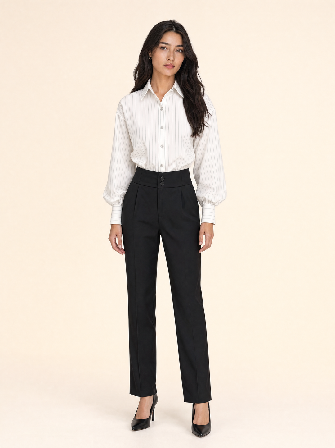 Retro Striped Women Shirts