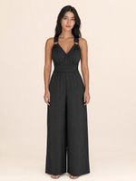 Load image into Gallery viewer, V-neck Backless Jumpsuits
