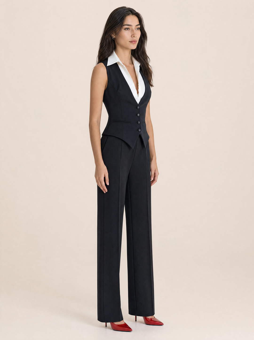 Tailored Waistcoat Layering Top