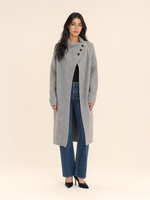 Load image into Gallery viewer, Button-Front Knit  Long Cardigan
