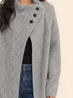 Load image into Gallery viewer, Button-Front Knit  Long Cardigan
