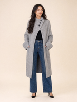 Load image into Gallery viewer, Button-Front Knit  Long Cardigan
