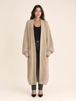 Load image into Gallery viewer, Oversized Ribbed Knit Maxi Cardigan
