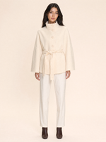 Load image into Gallery viewer, Belted Poncho Coat with Stand Collar
