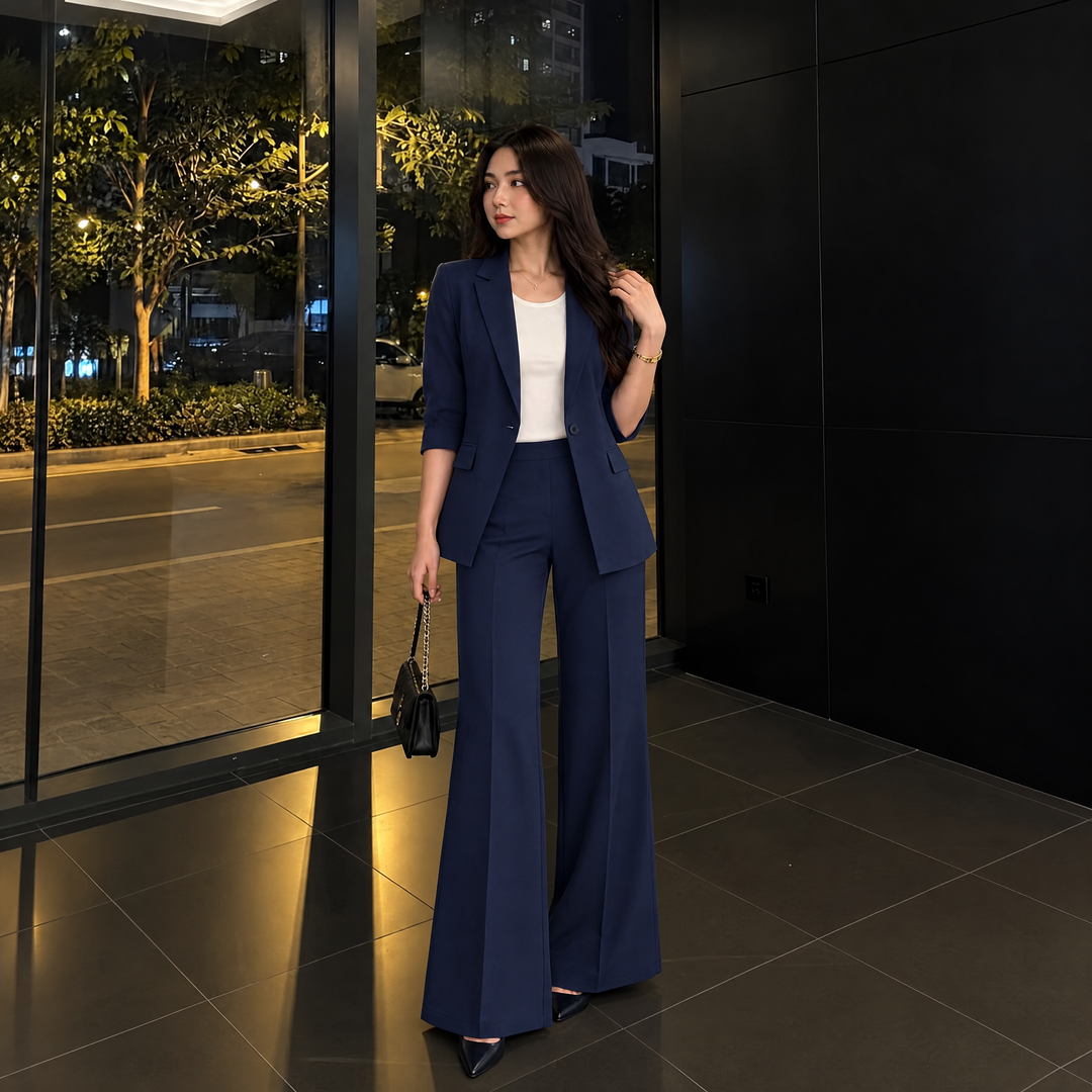 Autumn Mid Sleeve Formal 2 Piece
