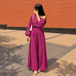Load image into Gallery viewer, Asymmetrical One-Shoulder Trouser Set
