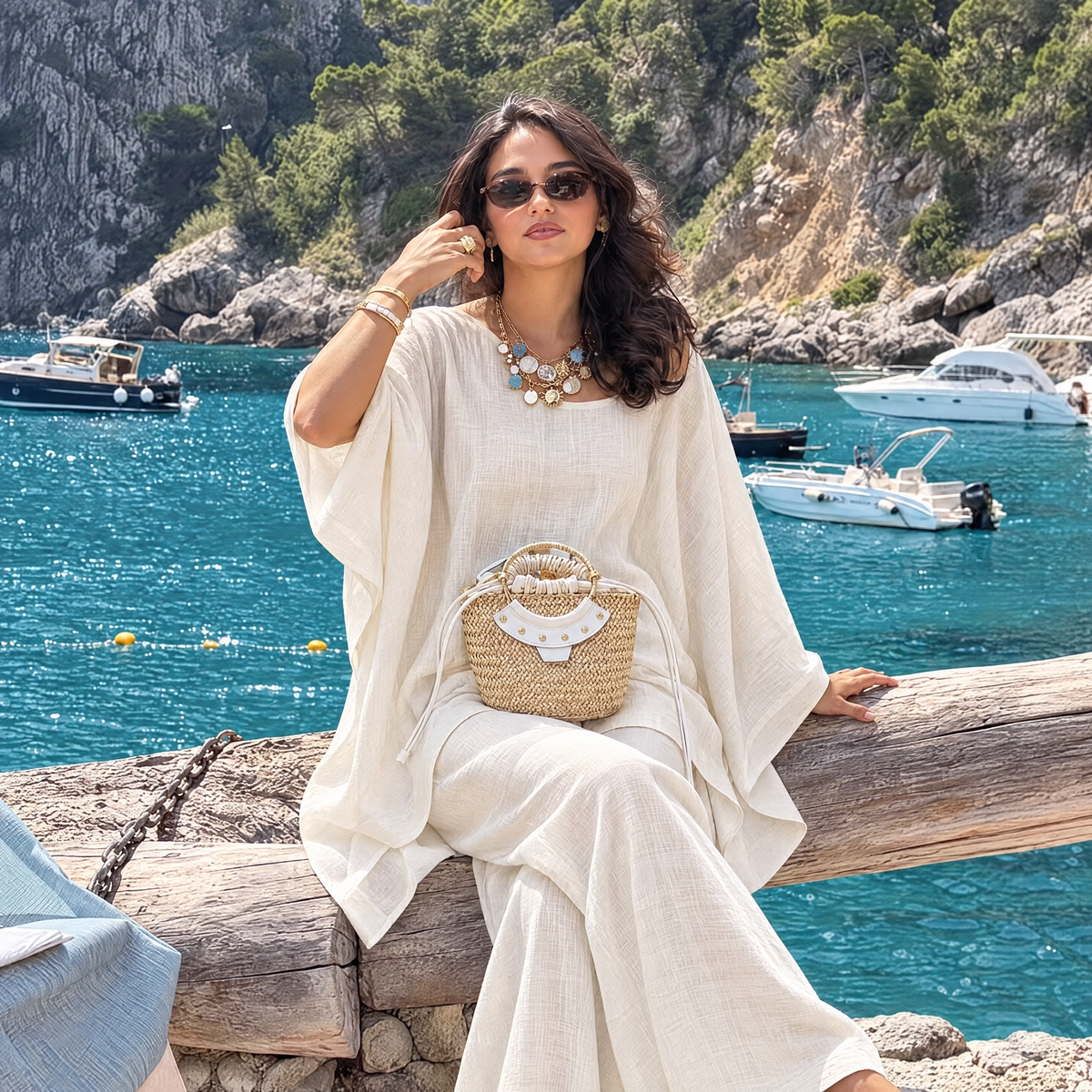 Relaxed linen two piece set
