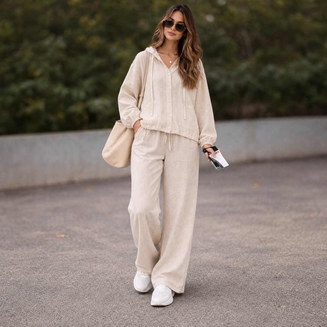 Breathable Linen Hoodie