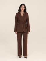 Load image into Gallery viewer, Spring Autumn Blazer and Straight-Leg Pants Set
