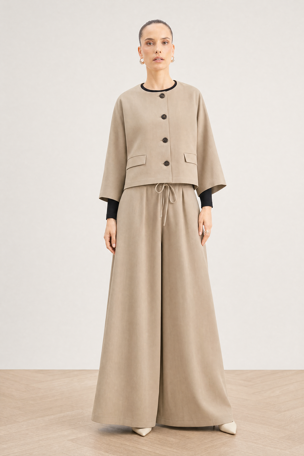 Capri Co-ord in Khaki
