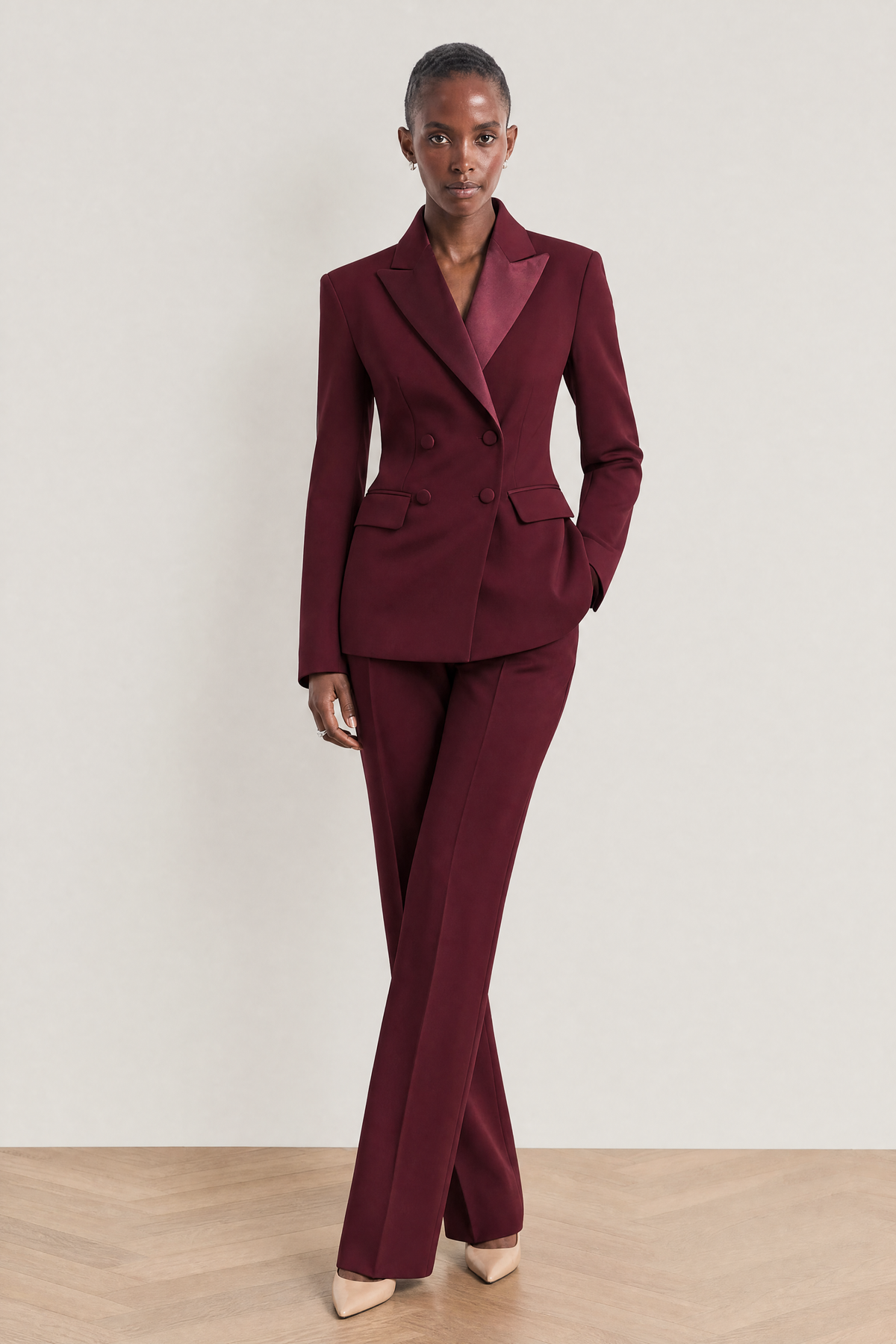 Aurelia Suit in Burgundy