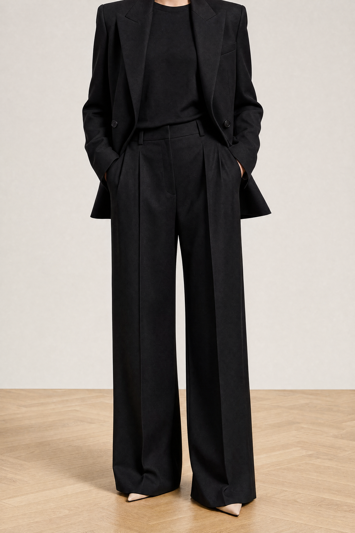 Sloane Suit in Black - studio view 3